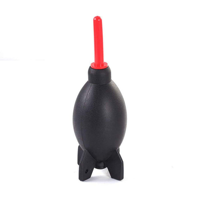 Rocket Rubber Air Dust Blower Pump Cleaner DSLR Camera Lens Duster Cleaning Tool (Black, Small)