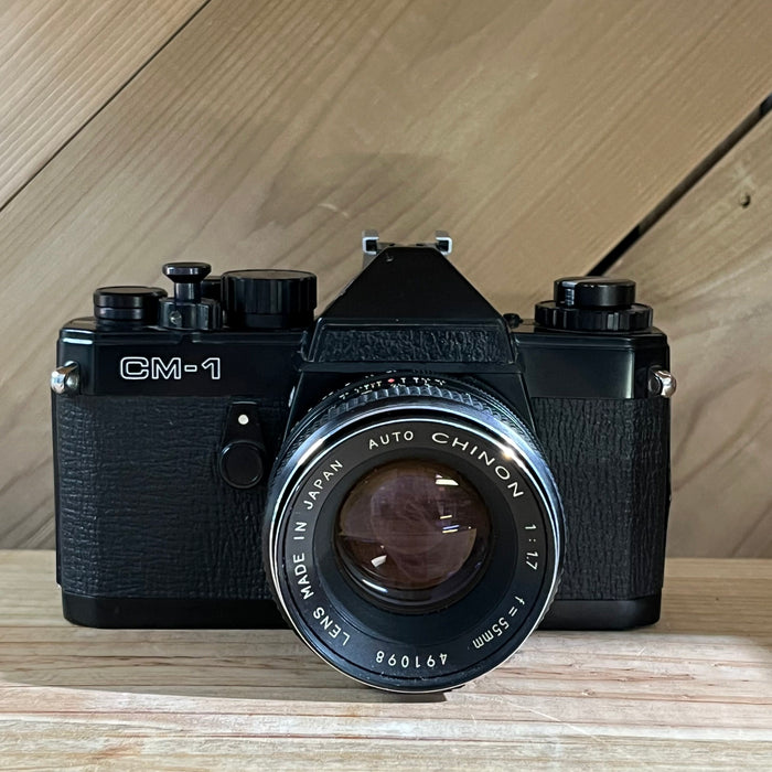 Chinon CM-1 35mm SLR Film Camera with 55mm f/1.7 Lens (088)