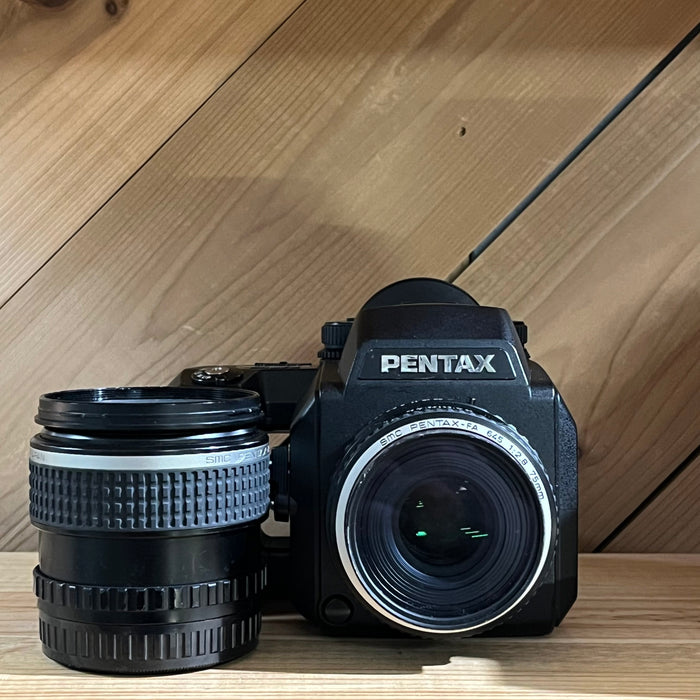Pentax 645NII Medium Format Camera with SMC Pentax-FA 75mm f/2.8 & 45mm f/2.8 Lenses (8898124)