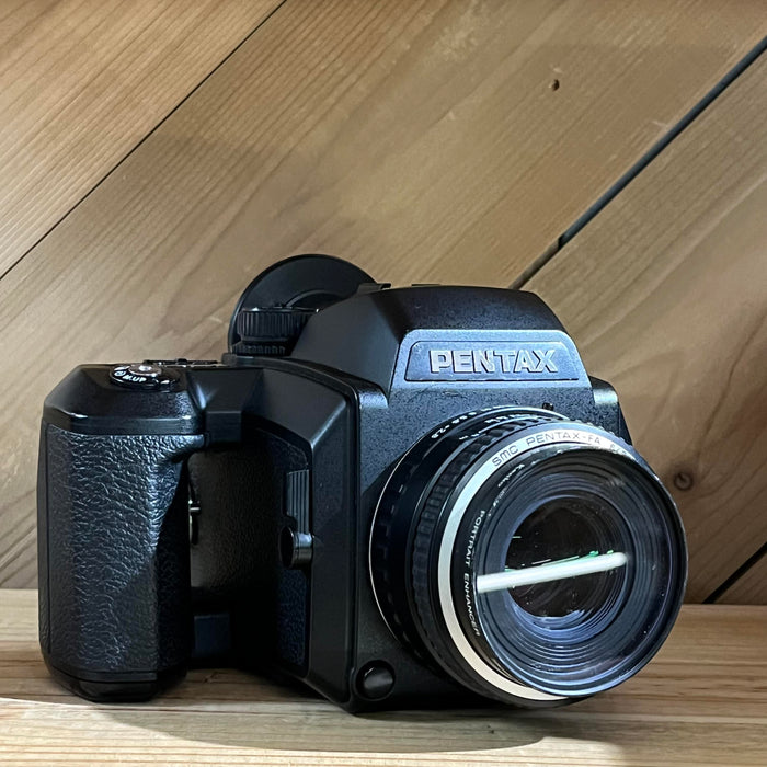 Pentax 645NII Medium Format Camera with SMC Pentax-FA 75mm f/2.8 & 45mm f/2.8 Lenses (8898124)
