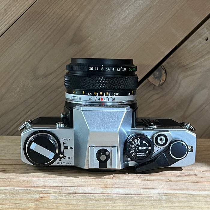 Olympus OM10 35mm SLR with Olympus OM 50mm f/1.8 Lens (696568)