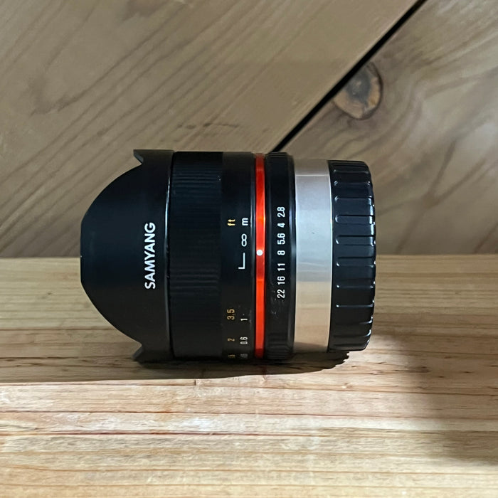 Samyang 8mm f/2.8 Fisheye II UMC Lens for Canon EF-M E Mount (E11410146)