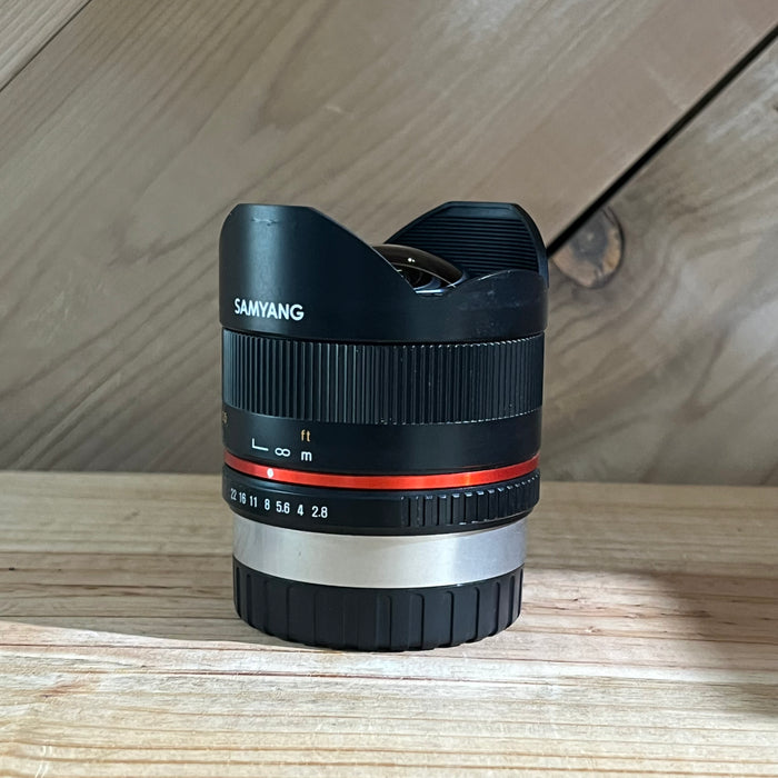 Samyang 8mm f/2.8 Fisheye II UMC Lens for Canon EF-M E Mount (E11410146)