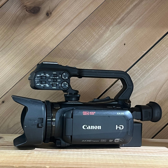 Canon XA35 Professional Camcorder w/ 128GB SD Card and BP-820 Battery (ID0059)