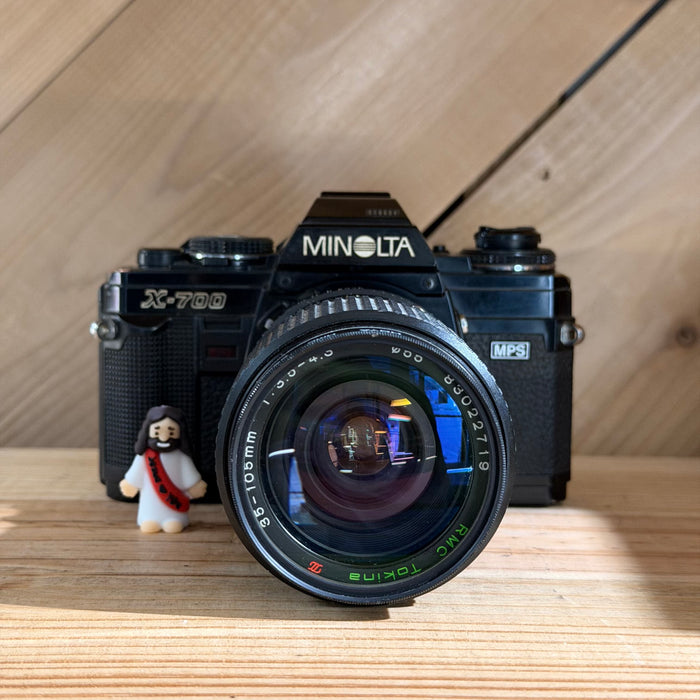 Minolta X-700 35mm SLR Film Camera w/ RMC Tokina 35–105mm f/3.5–4.3 Lens