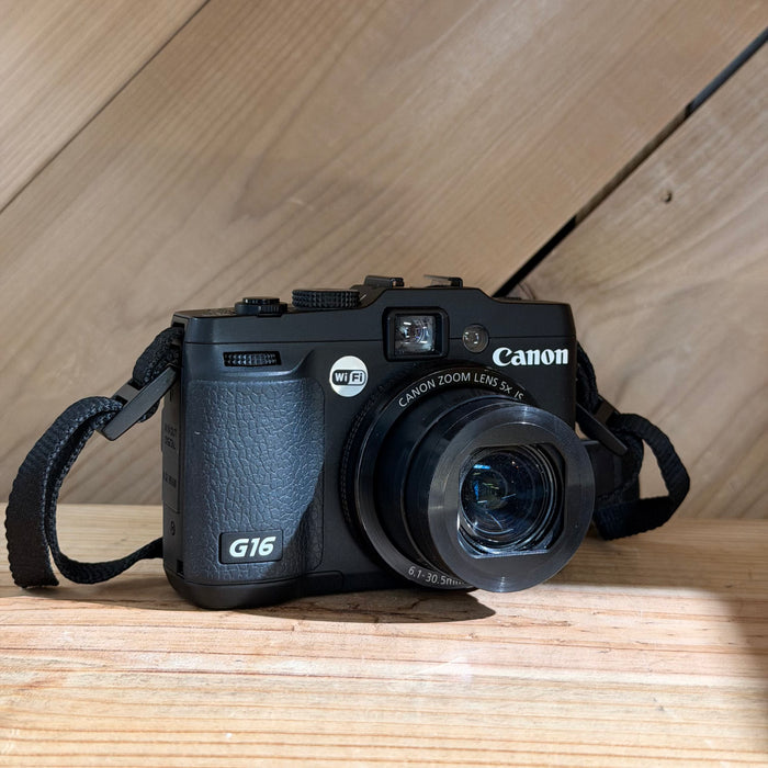 Canon PowerShot G16 Digital Camera w/ 6.1–30.5mm f/1.8–2.8 Lens (0914)