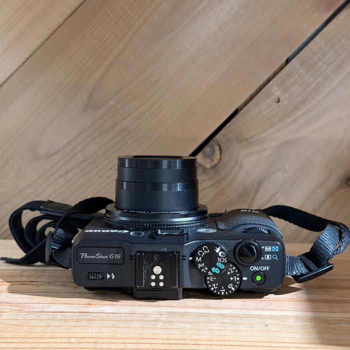 Canon PowerShot G16 Digital Camera w/ 6.1–30.5mm f/1.8–2.8 Lens (0914)