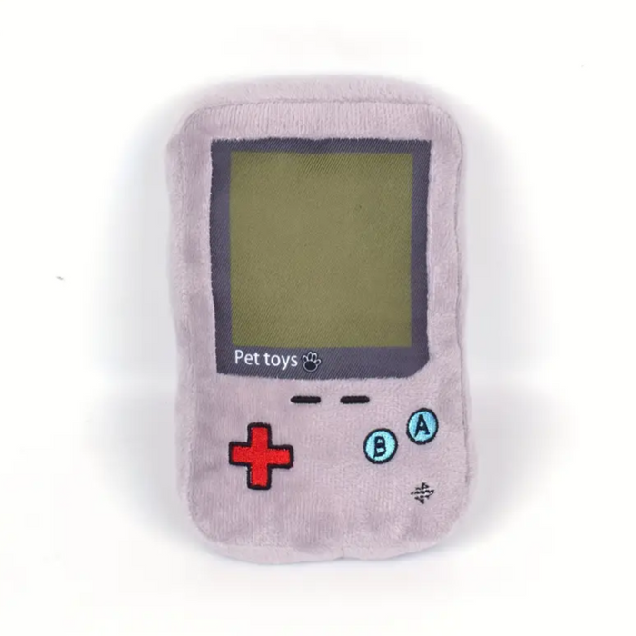 Plush Gameboy Shaped Toy - Plushie for Dogs - Pet Toys - Game Console Controller