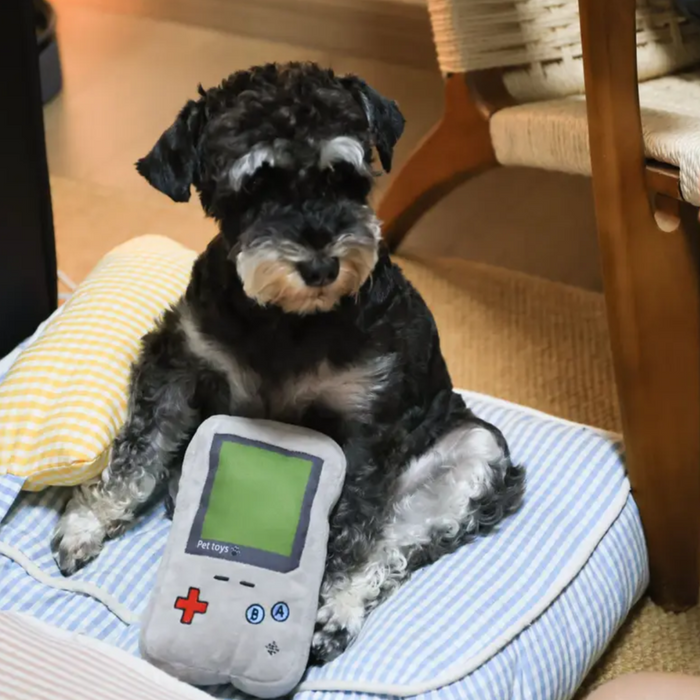 Plush Gameboy Shaped Toy - Plushie for Dogs - Pet Toys - Game Console Controller