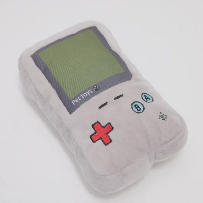 Plush Gameboy Shaped Toy - Plushie for Dogs - Pet Toys - Game Console Controller