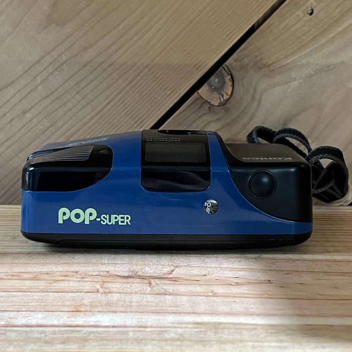 Konica POP-Super 35mm Compact Point and Shoot Film Camera (Blue) (2350)
