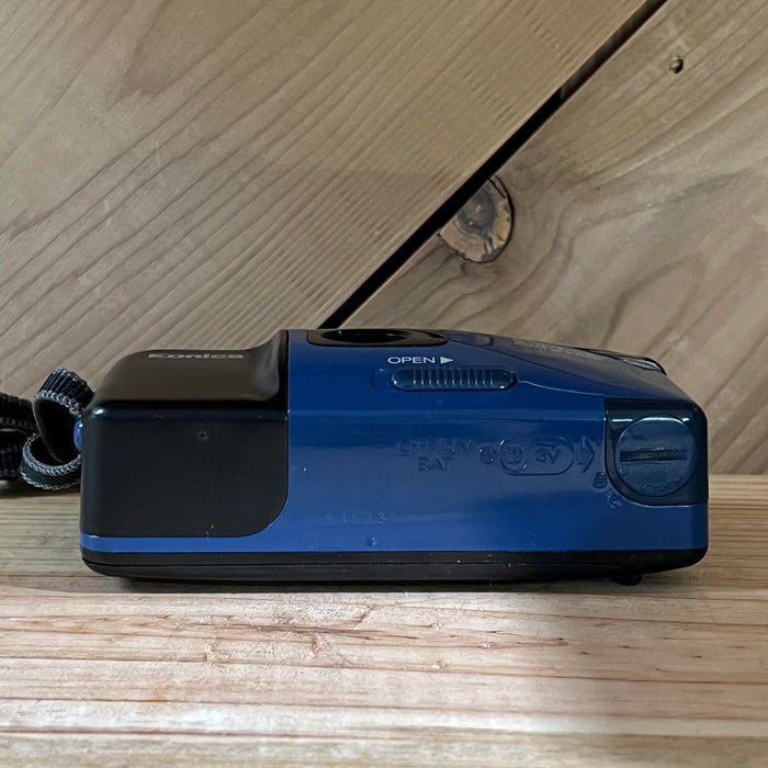 Konica POP-Super 35mm Compact Point and Shoot Film Camera (Blue) (2350)