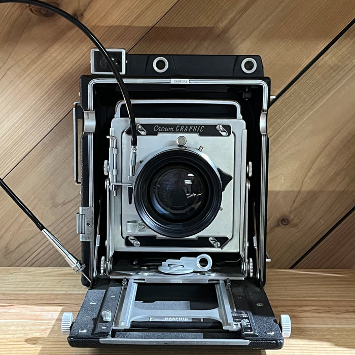 Graflex Crown Graphic SPECIAL 4x5 Field Camera w/ Schneider-Kreuznach 180mm f/5.6 Lens