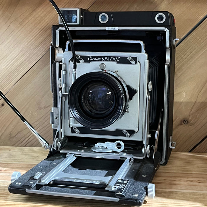 Graflex Crown Graphic SPECIAL 4x5 Field Camera w/ Schneider-Kreuznach 180mm f/5.6 Lens