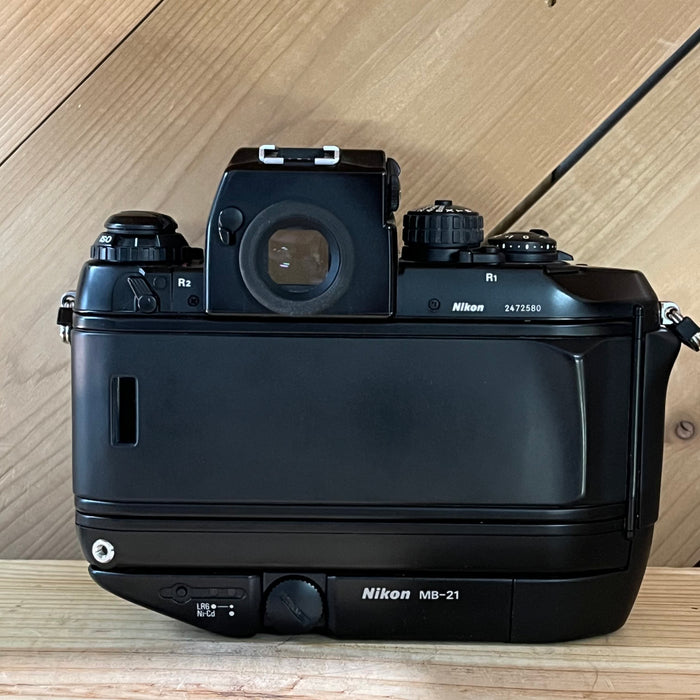 Nikon F4 w/ 50mm AF Nikkor f1.4 Lens & Nikon MB-12 Film Winder (US 2472580)