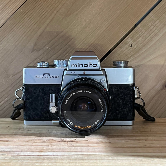 Minolta SRT 202 with Minolta MD Rokkor-X 28mm f/2.8 Lens (4167)