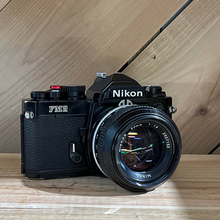 Nikon FM2 35mm SLR Camera with 50mm f/1.4 Nikkor Lens & 35mm f/2.8 Lens (Black Body) (N7536699)