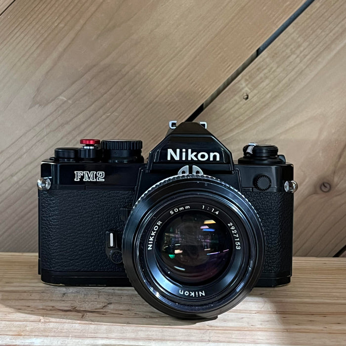 Nikon FM2 35mm SLR Camera with 50mm f/1.4 Nikkor Lens & 35mm f/2.8 Lens (Black Body) (N7536699)