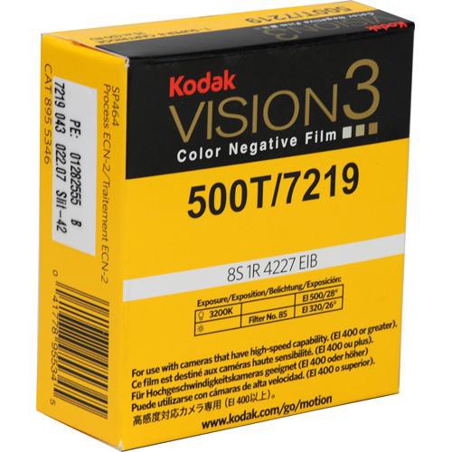 Super 8, 50' Roll Kodak VISION3 500T Color Negative Film #7219 - 8mm