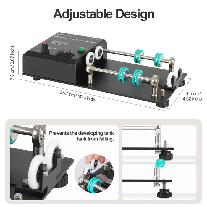 Automatic Film Developing Tank Roller – Programmable Rotating Base for Jobo, AP & More