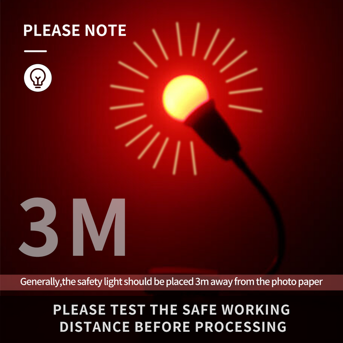 LED Darkroom Safelight Bulb – E27 Plug for Film Developing