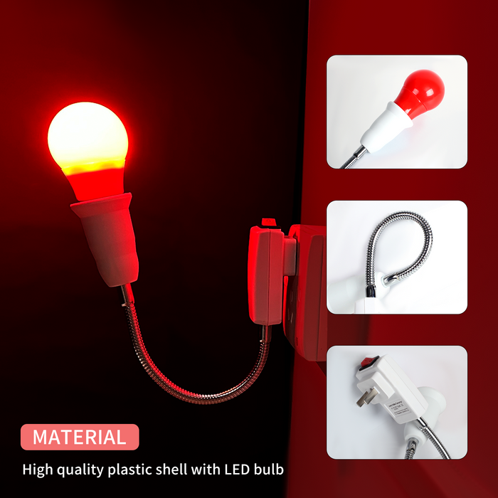 LED Darkroom Safelight Bulb – E27 Plug for Film Developing