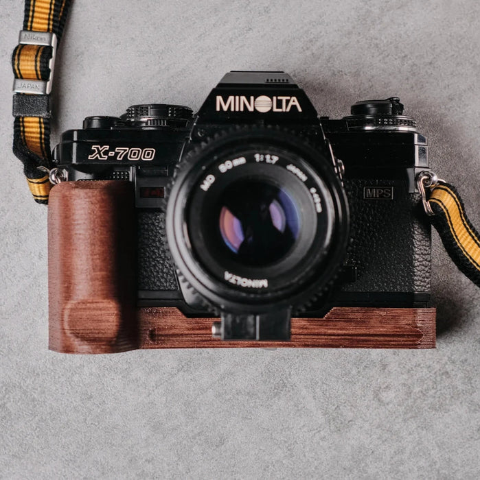 Wood Grip for Minolta X-700 with Arca Swiss Mount | 3D Printed Wood - X Series Compatible