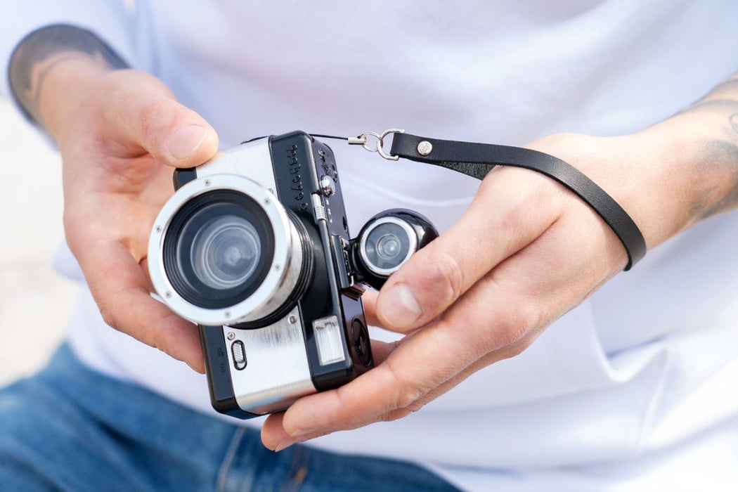 Black Leather Wrist Strap by Lomography