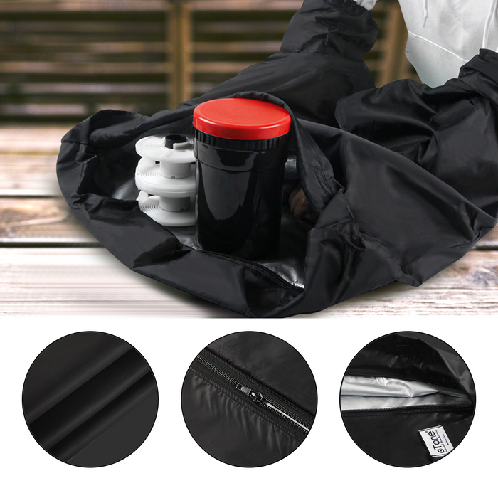 Lightproof Film Changing Bag – Double-Layer Darkroom Zipper Bag for Photography (27.3x28.26'')