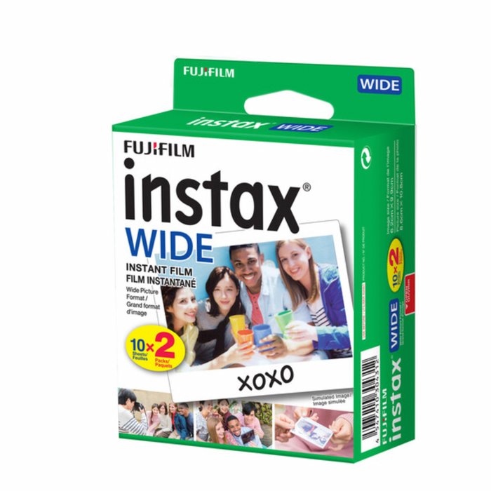 Fujifilm - INSTAX WIDE Instant Film Twin Pack - White
