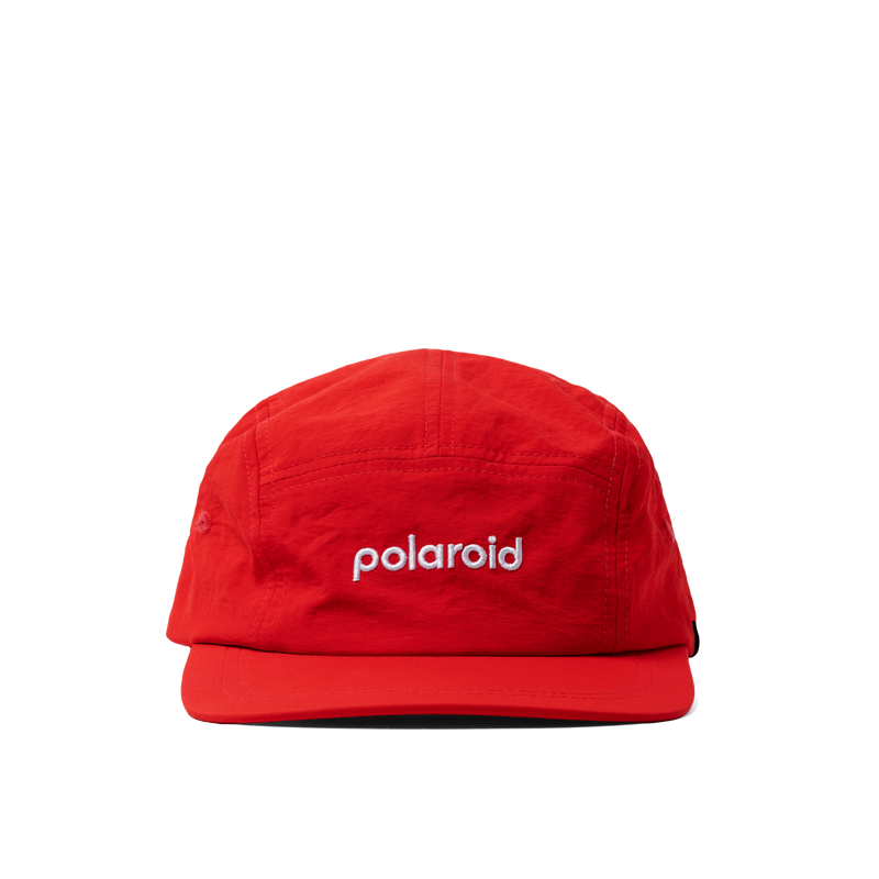 Polaroid Embroidered Logo 5-Panel Adjustable Cap - Retro