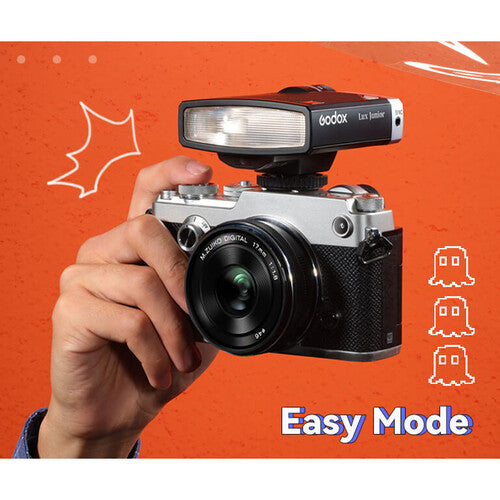 Godox Lux Junior Retro Camera Flash - Compact Hot Shoe Flash