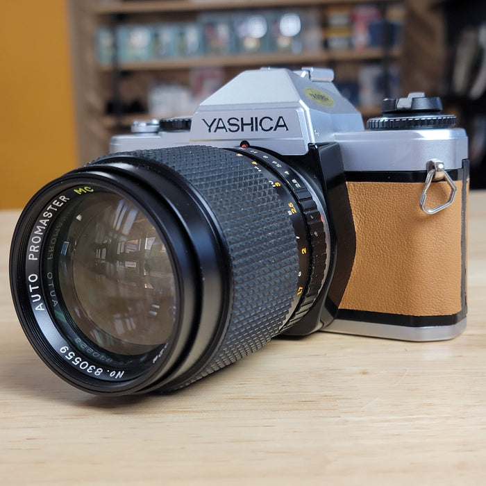 Yashica FXD 35mm SLR with 135mm f/2.8 lens