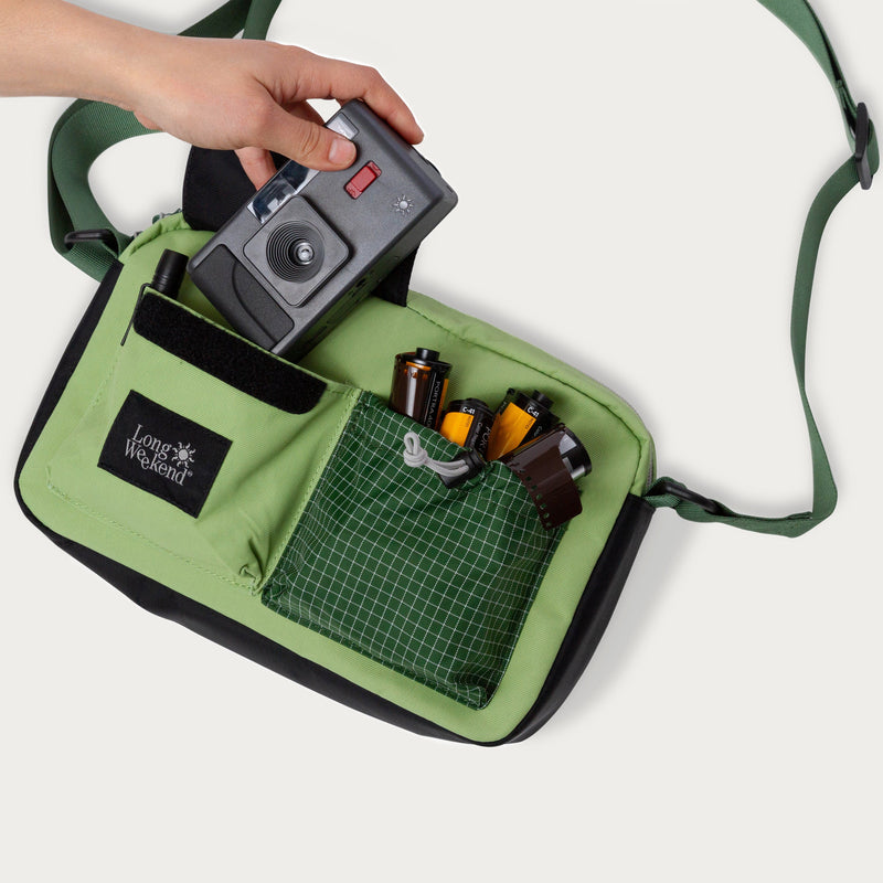 Long Weekend Gear – Santa Fe Shoulder Bag - Weatherproof Crossbody Travel Bag for 35mm Film Cameras