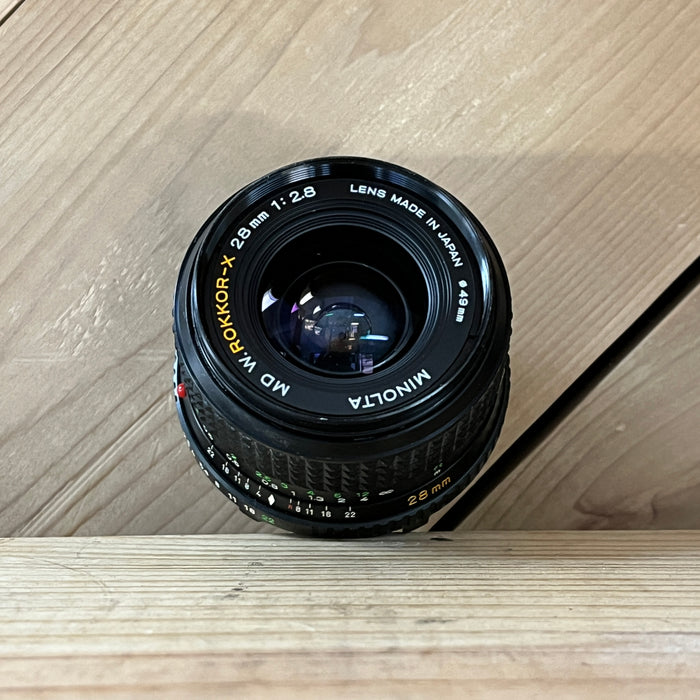 Minolta Lens 28mm 2.8 W.Rokkor-X MD Mount Manual (5114)