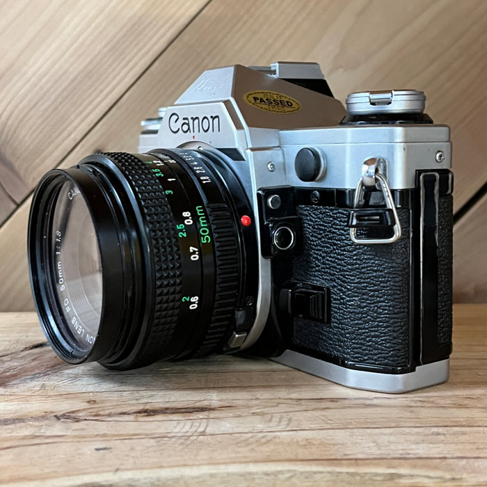 Canon A-1 SLR with FD 50mm f/1.8 (0823)