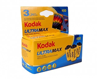 Kodak UltraMax 400 ISO 400 35mm Color Film - 3 Pack (72 Exposures)
