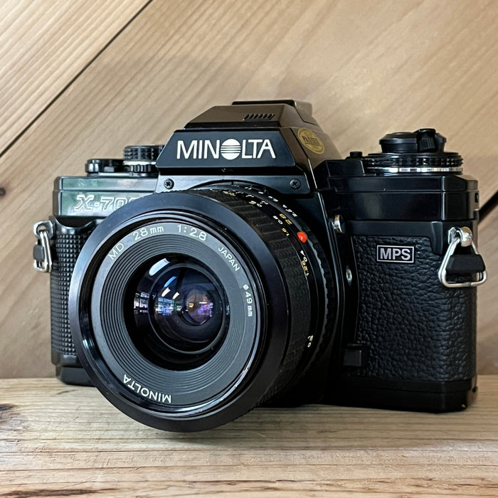 Minolta X-700 SLR 35mm Film Camera w/ 28mm f/2.8 (1149)