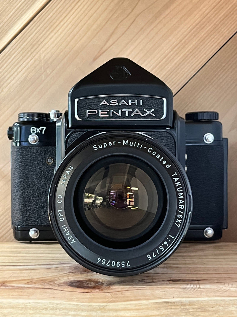 Pentax 6x7 Medium Format SLR Camera (8679) with 75mm f/4.5 Lens & Non-Metered Prism Finder