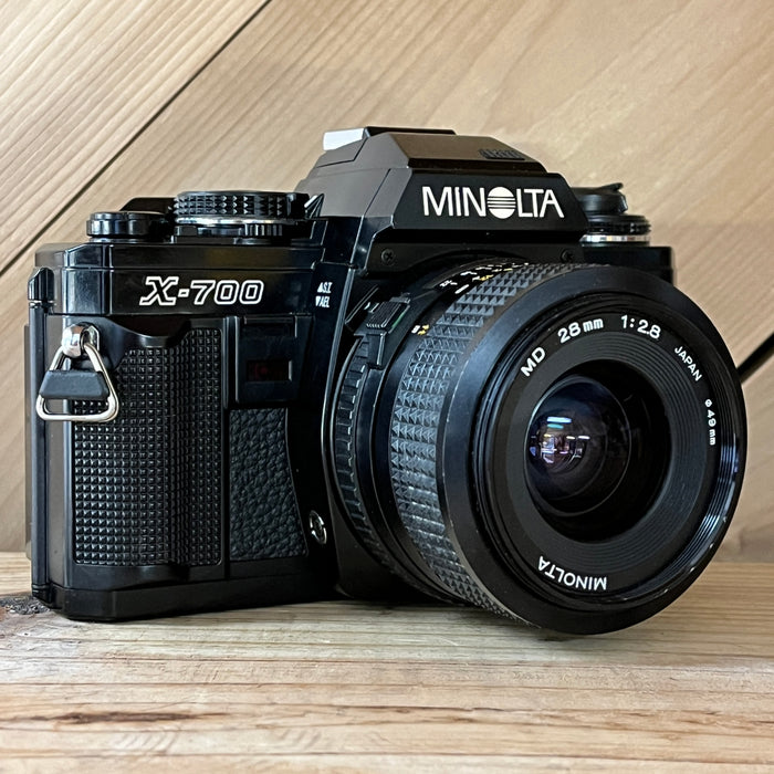 Minolta X-700 SLR 35mm Film Camera w/ 28mm f/2.8 (1149)