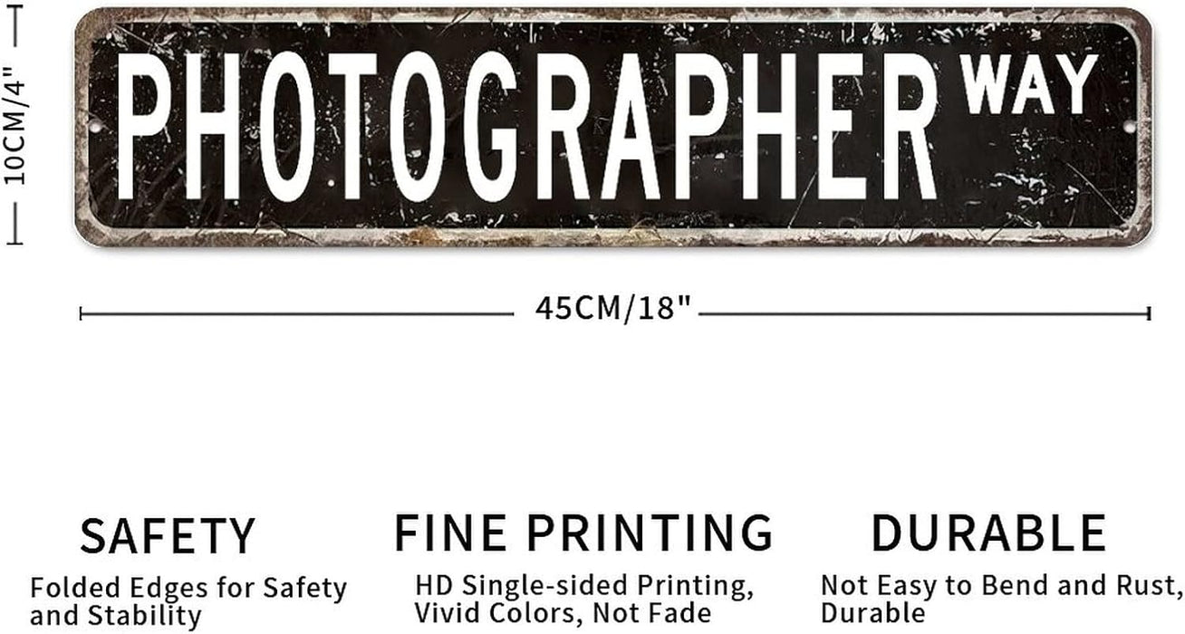 Photographer Street Sign - Photography Way - Metal Display Signage