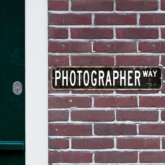 Photographer Street Sign - Photography Way - Metal Display Signage