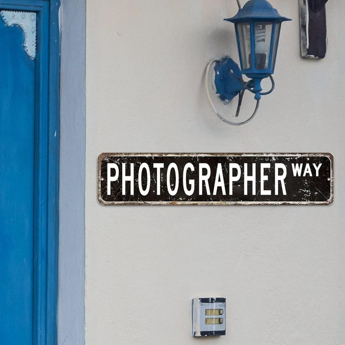 Photographer Street Sign - Photography Way - Metal Display Signage