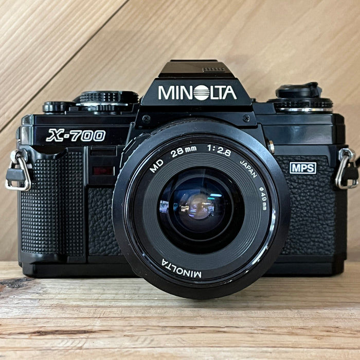 Minolta X-700 SLR 35mm Film Camera w/ 28mm f/2.8 (1149)