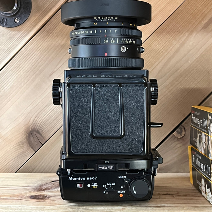 Mamiya RB67 Professional SD with 2 Lenses, waist level viewfinder