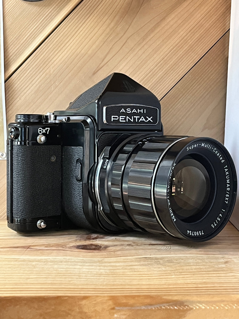 Pentax 6x7 Medium Format SLR Camera (8679) with 75mm f/4.5 Lens & Non-Metered Prism Finder