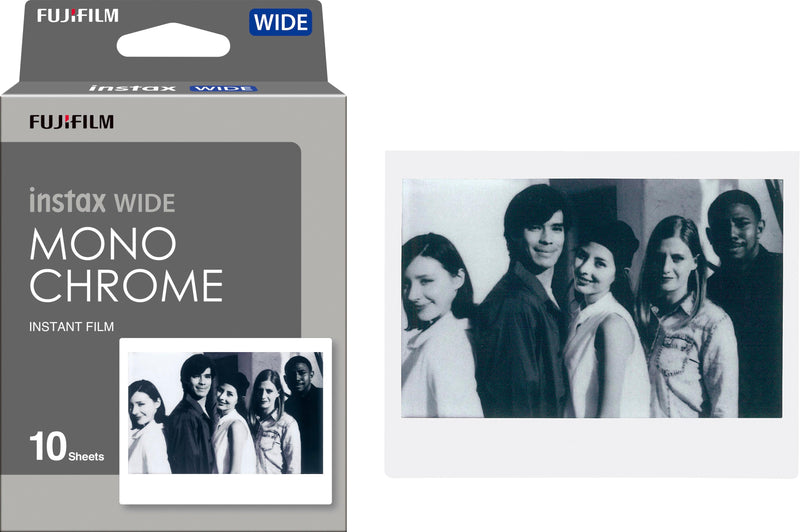 Fujifilm Instax Wide Monochrome Film - 10 B&W Instant Photos