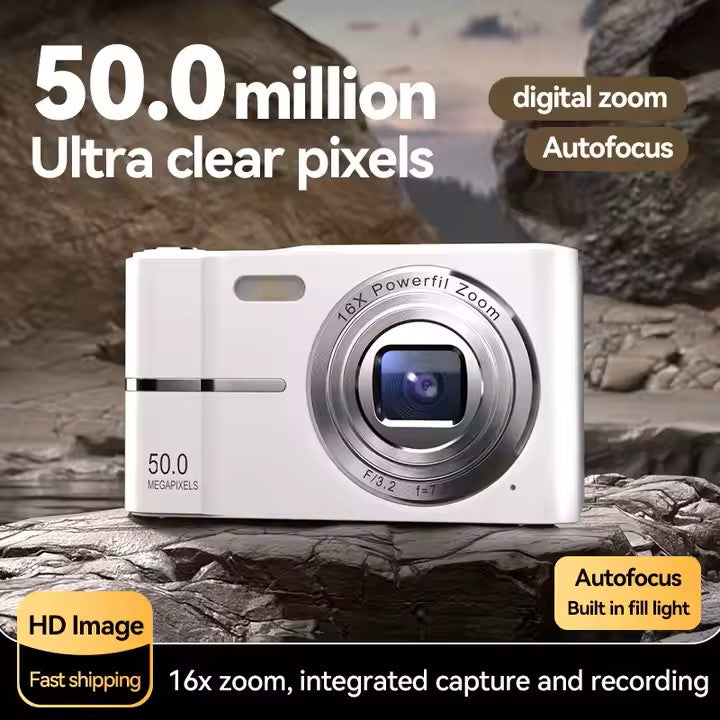 Legacy Mini Digital Camera HD 1080P 16x Zoom - Retro Starter Point and Shoot - Small 32GB SD Card - Beginner Friendly