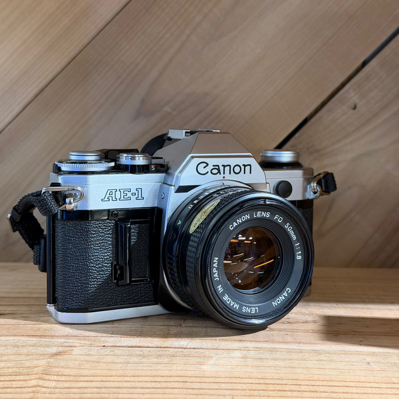 Canon AE-1 35mm SLR Film Camera w/ Canon FD 50mm f/1.8 Lens (5751710)