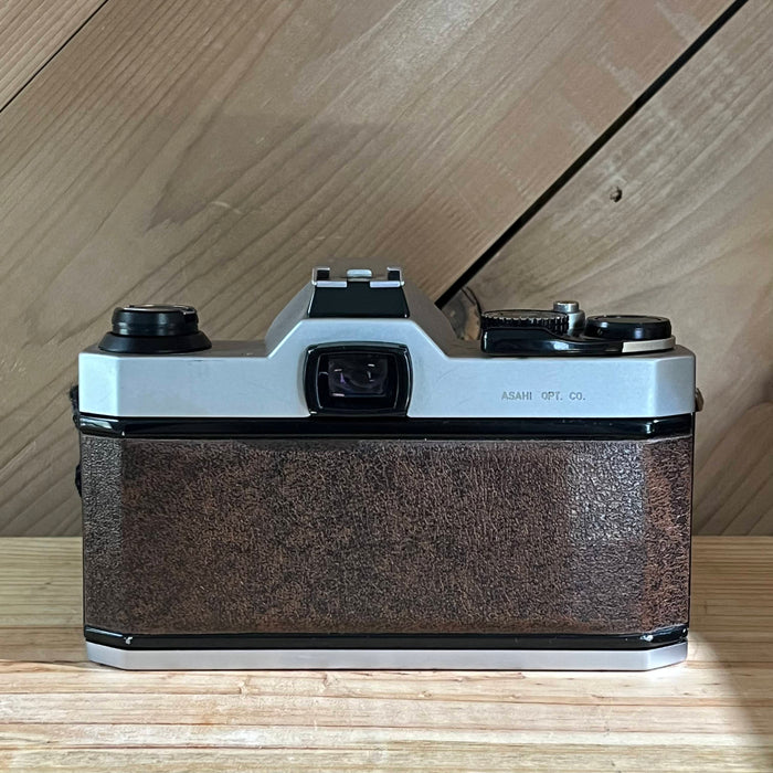 Pentax K1000 SE SLR Brown Leather Film Camera w/ 50mm f/2 Lens (6593875)